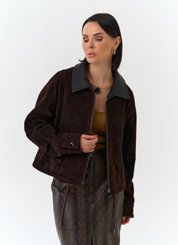 Женская куртка из натуральной замши
