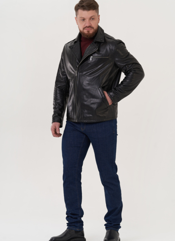 Мужская кожаная куртка "косуха" 