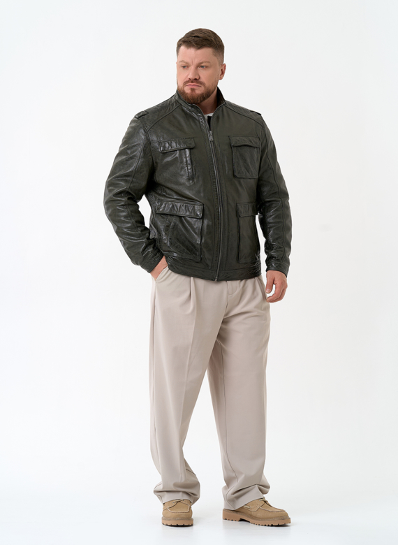 Мужская куртка из натуральной кожи