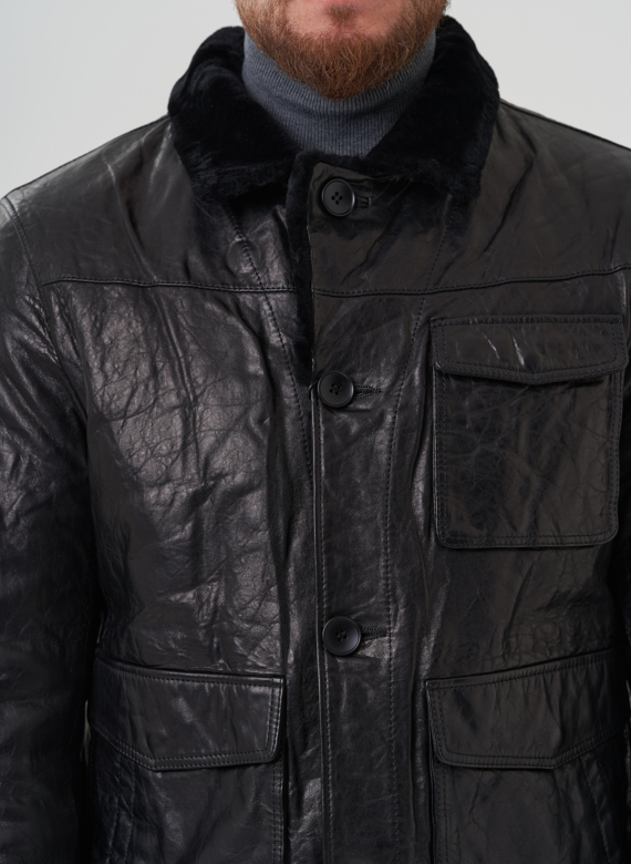 Куртка мужская из натуральной кожи 