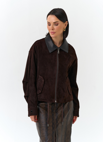 Женская куртка из натуральной замши