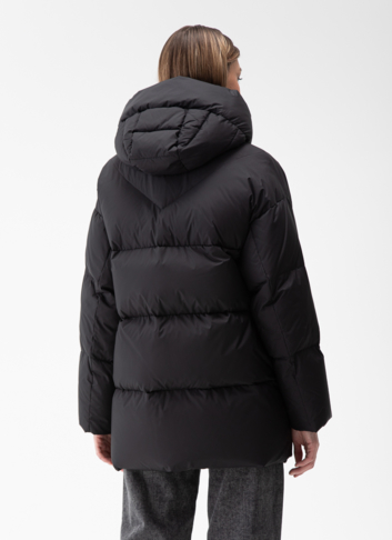 Женский пуховик с капюшоном 