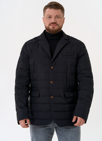 Мужской пуховик со съемной манишкой