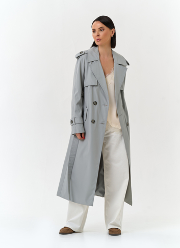 Женский плащ с поясом