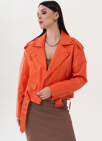 Укороченная куртка с английским воротником