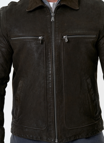 Мужская куртка из натуральной кожи