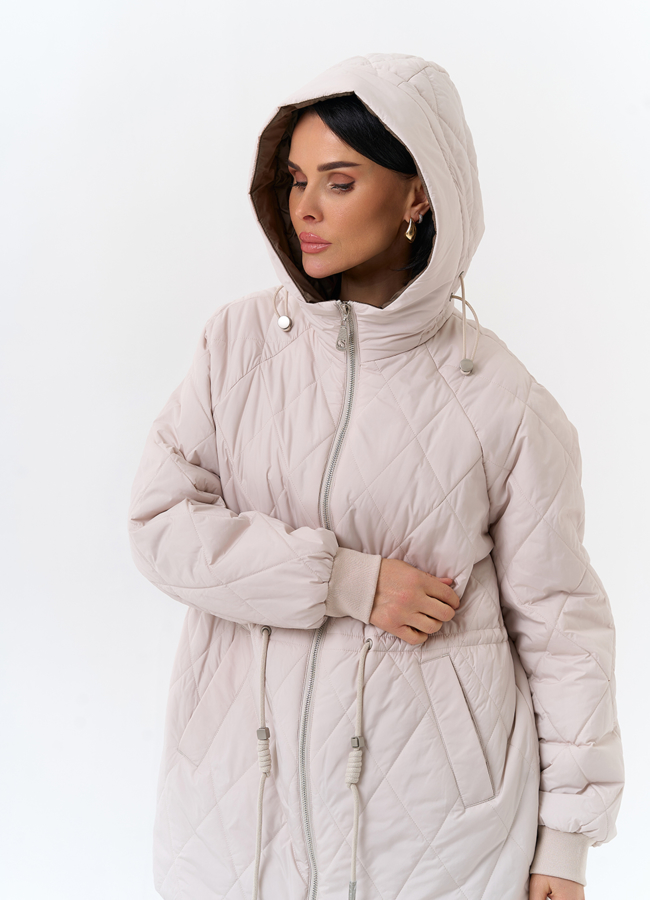 Женская куртка с капюшоном модель № 32506 универмаг малина