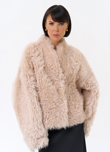 Женская короткая двухсторонняя дубленка Женская короткая двухсторонняя дубленка