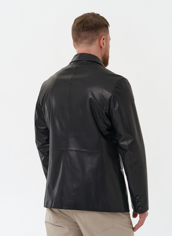 Мужской пиджак из натуральной кожи