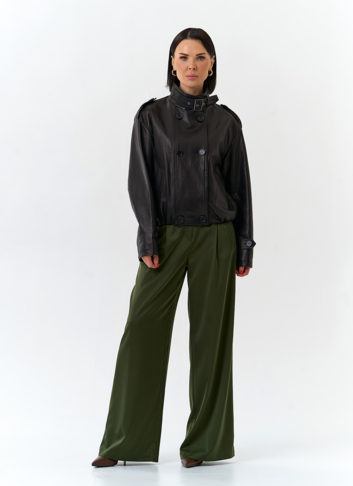 Женская куртка из натуральной кожи