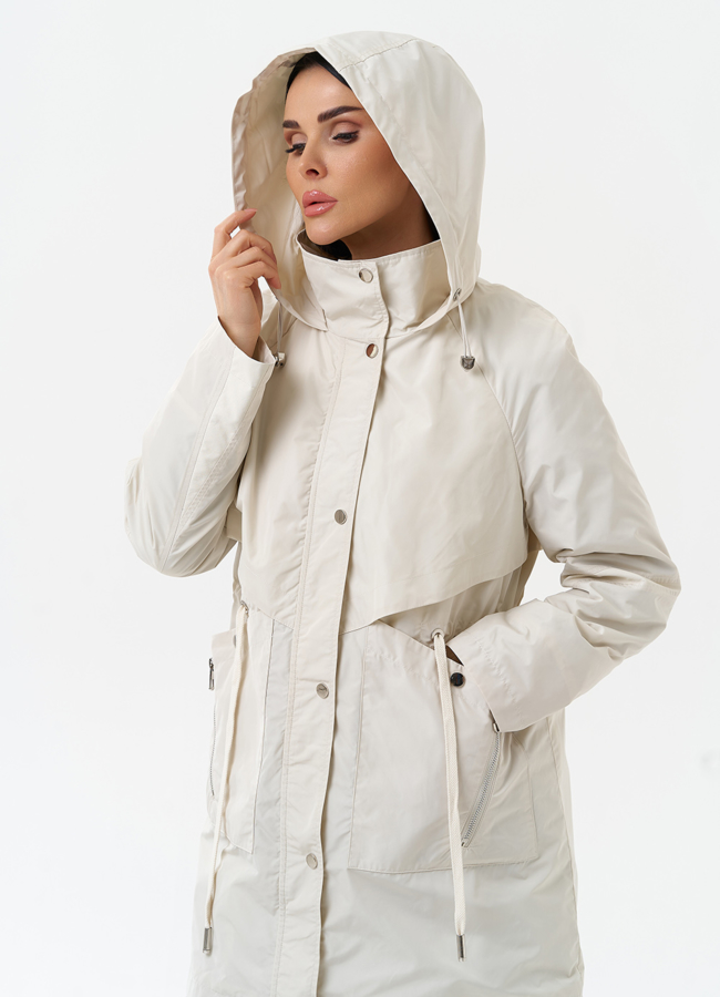 Плащ женский с капюшоном модель № 30041 универмаг малина